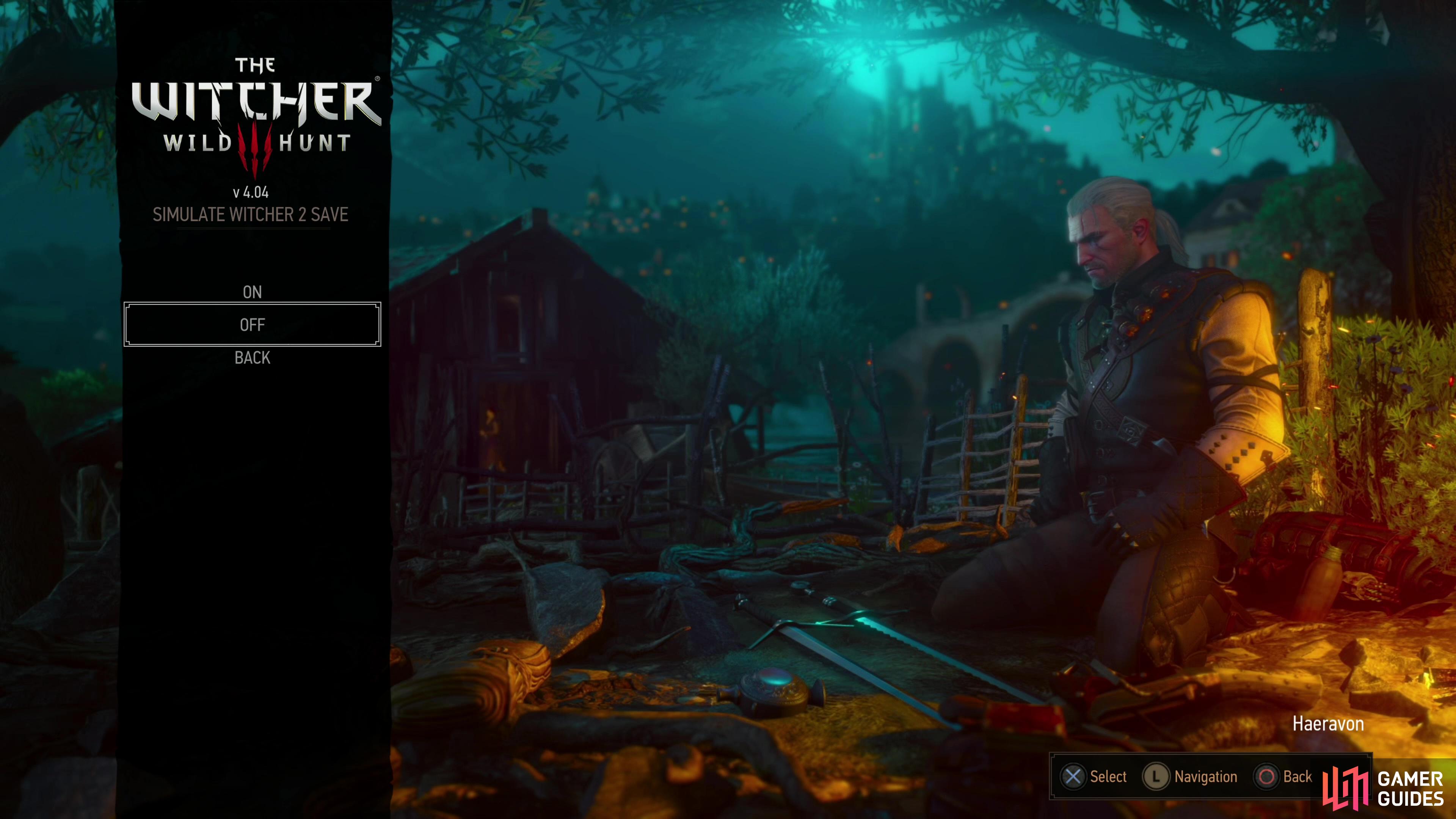 You can simulate a Witcher 2 save to set some of the choices made in the last game, or decline and you’ll get to pick these outcomes later in the game.