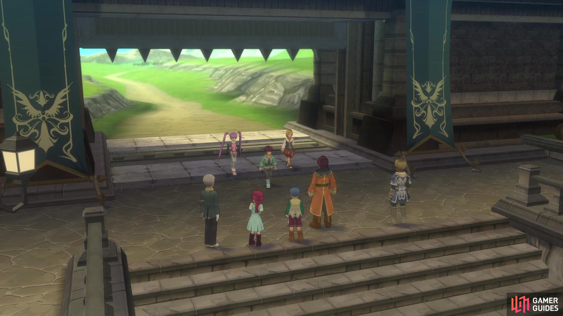 Asbel and friends return to Lhant after their harrowing experience.