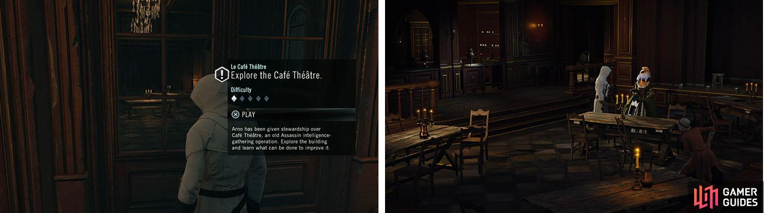 Head to the Cafe Theatre at the start of Sequence 03 to unlock Arno’s HQ.