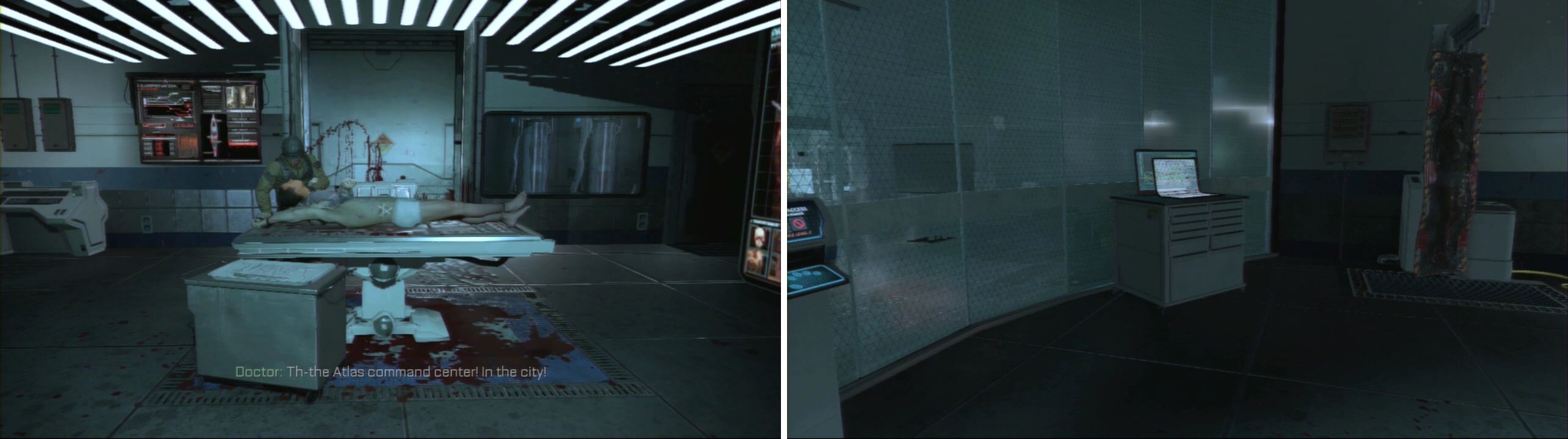 In the small room where Gideon gets shot, grab the intel from the left side before leaving or having the enemies come in.