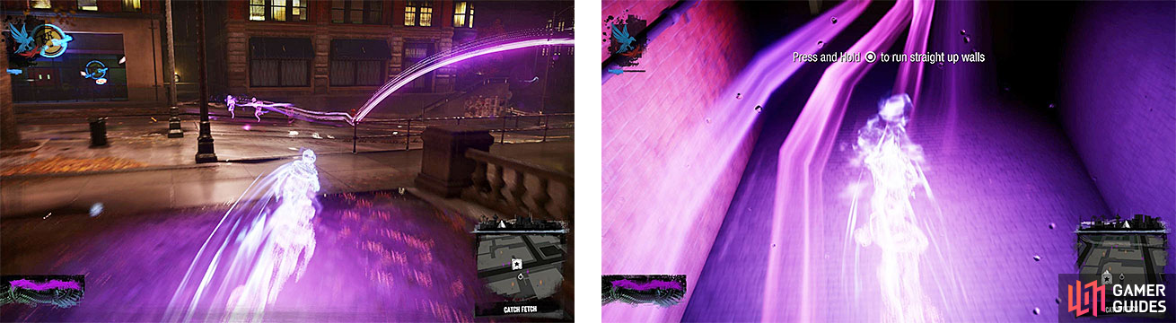 Delsin has gained a new power, Neon, and can now keep up with the Conduit from before.