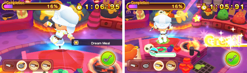 The Cook’s Special Skill, Dream Meal, greatly speeds up cooking.