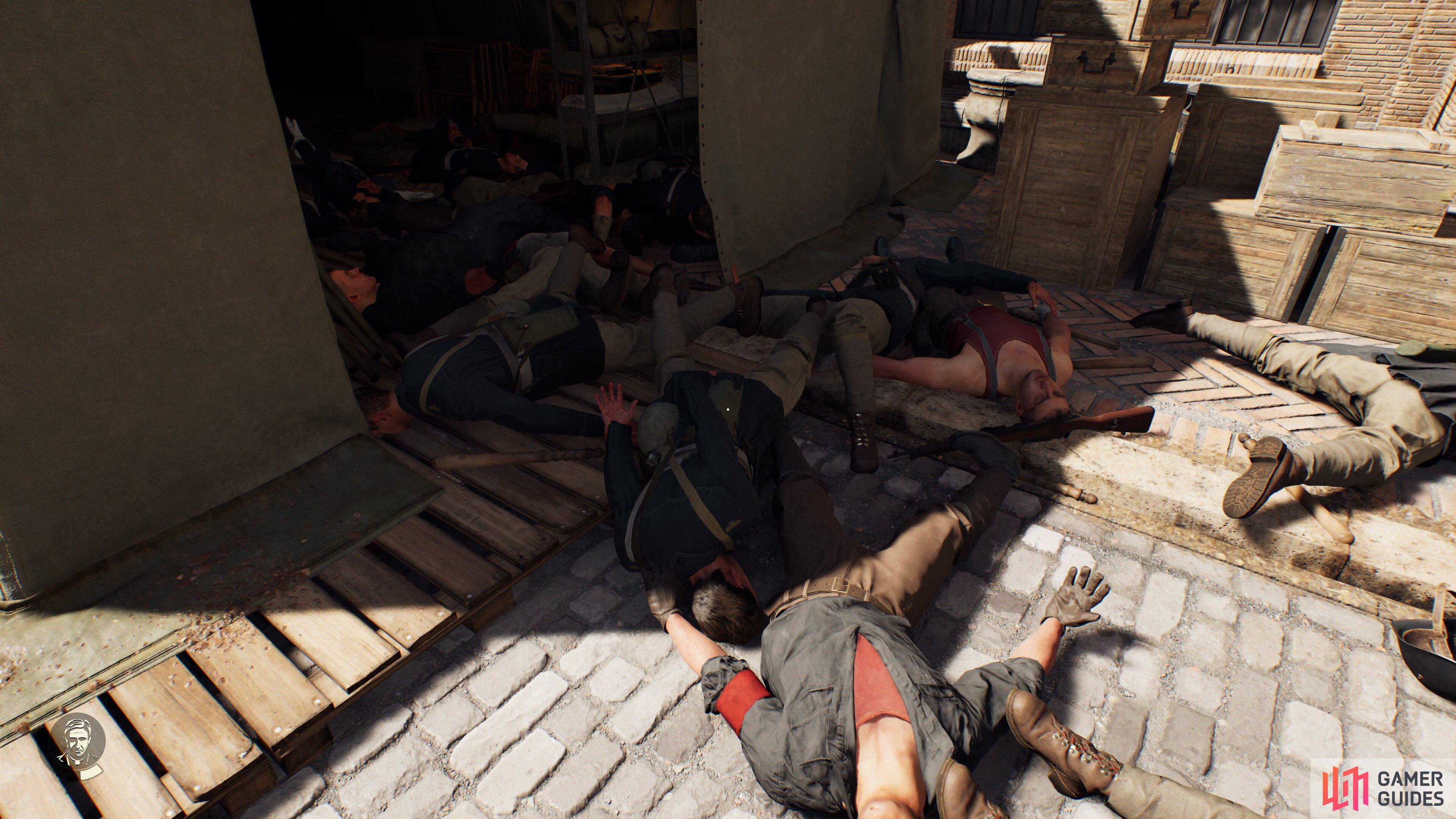 You can pile the bodies of Nazis up and cause chaos.