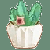 "Big Flowered Rhino Horn Potted Plant" icon
