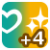 "HP/Lck +4" icon