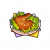 "Roasted drumstick with veggies" icon
