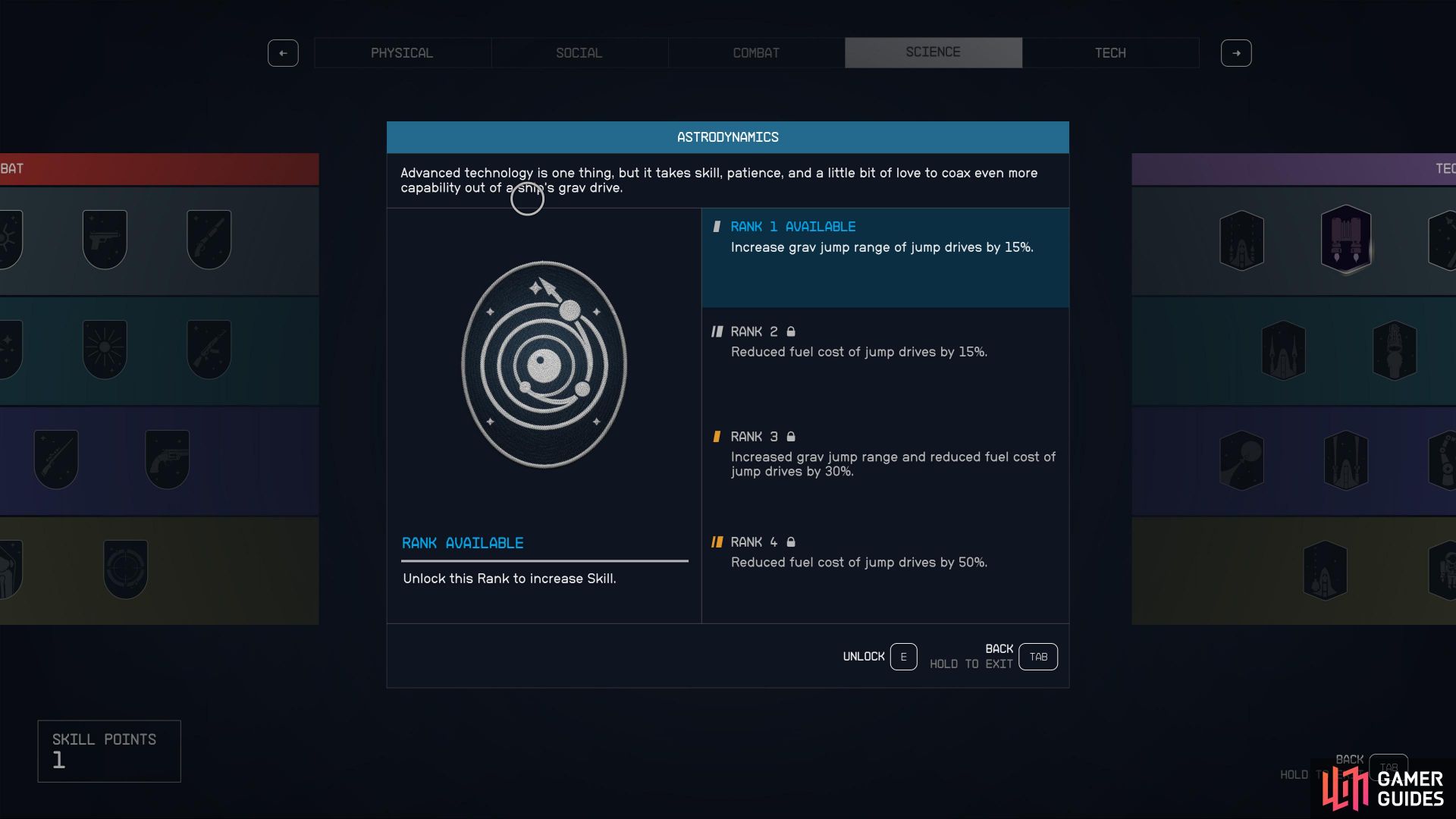 The Astrodynamics Skill In Starfield Increasing Your Grav Jump   Astrodynamic Start Starfield E012c2ac  