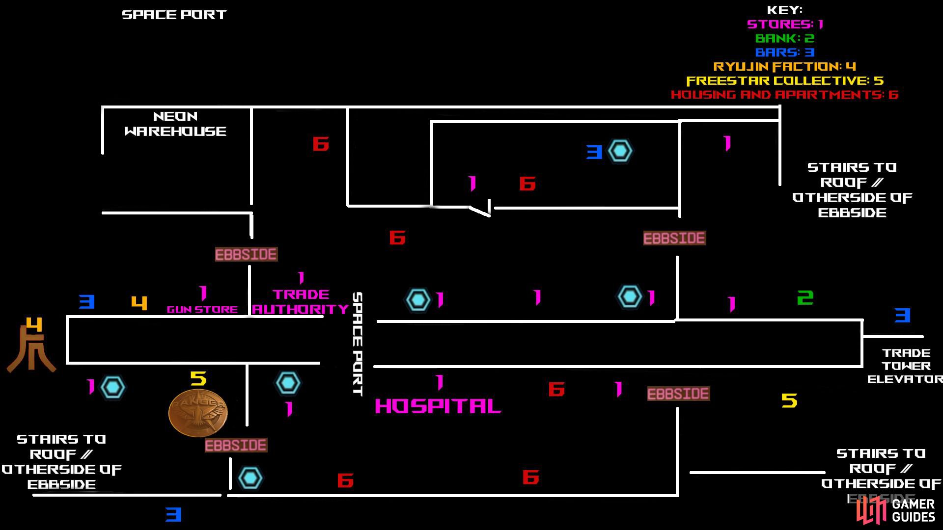 Neon City Map & Location Guide In Starfield - Volii - Exploration ...
