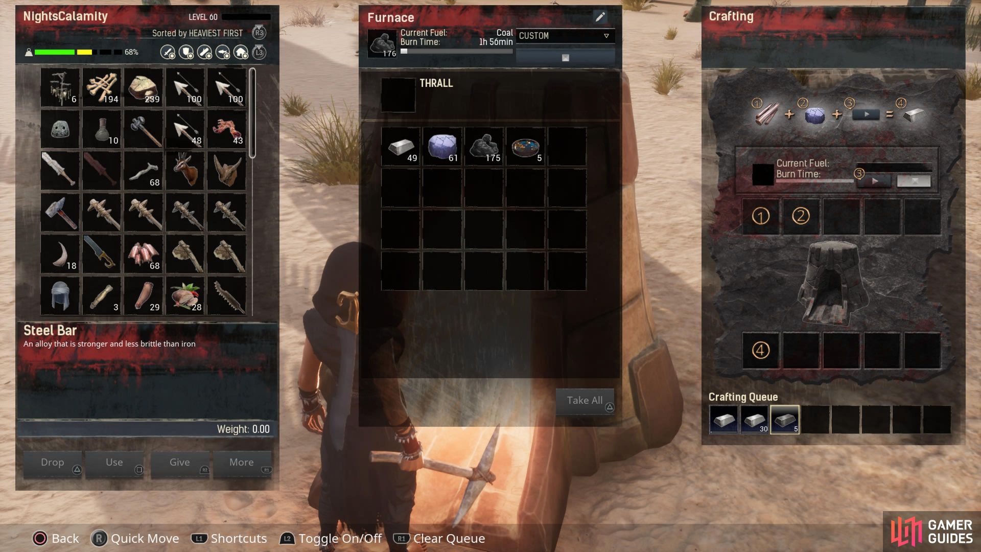 Steel Bar Location and Uses Conan Exiles Materials Resources