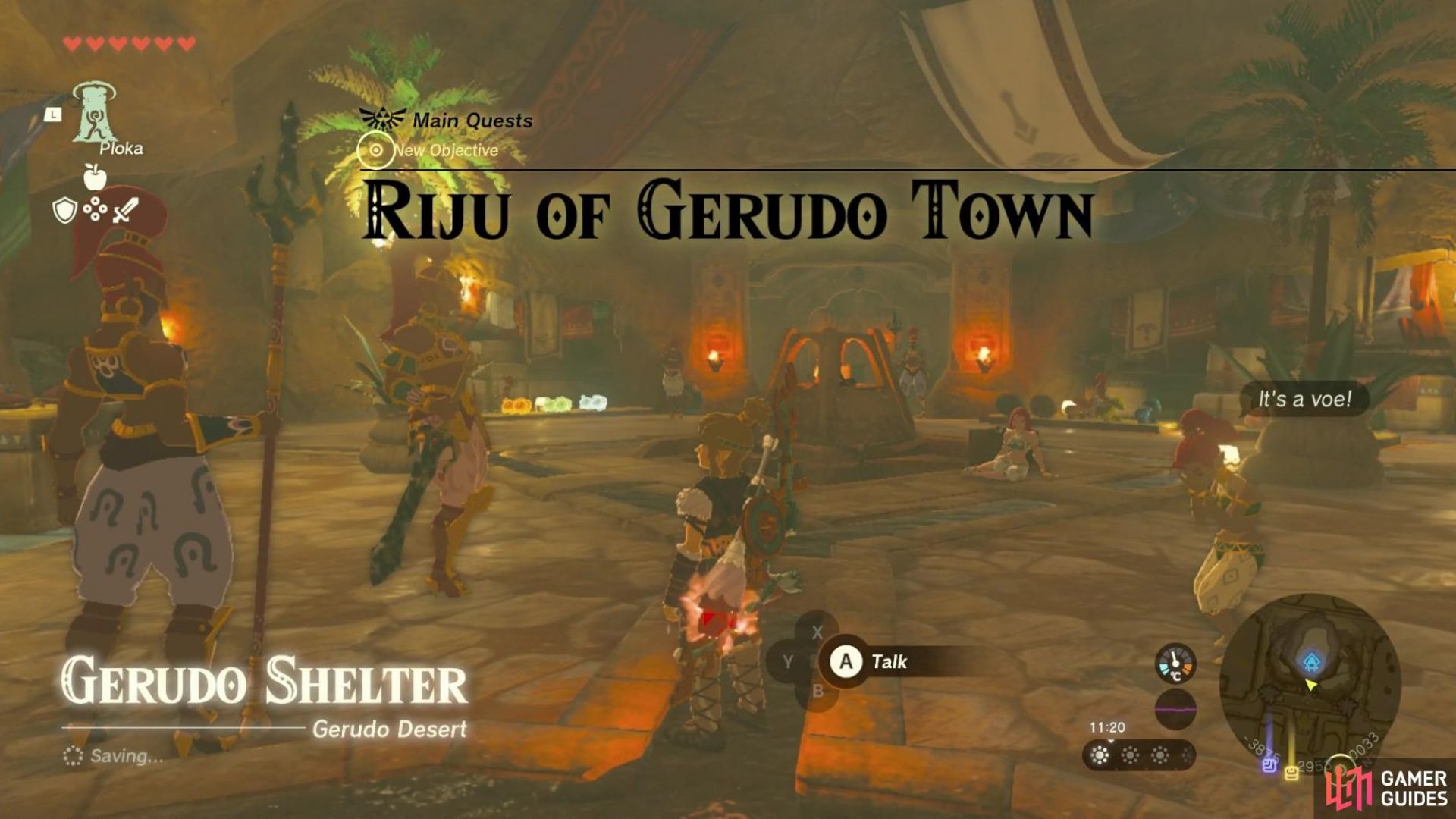 Riju of Gerudo Town - How to Defend Gerudo Town - Gerudo - Main Quests |  The Legend of Zelda: Tears of the Kingdom | Gamer Guides®