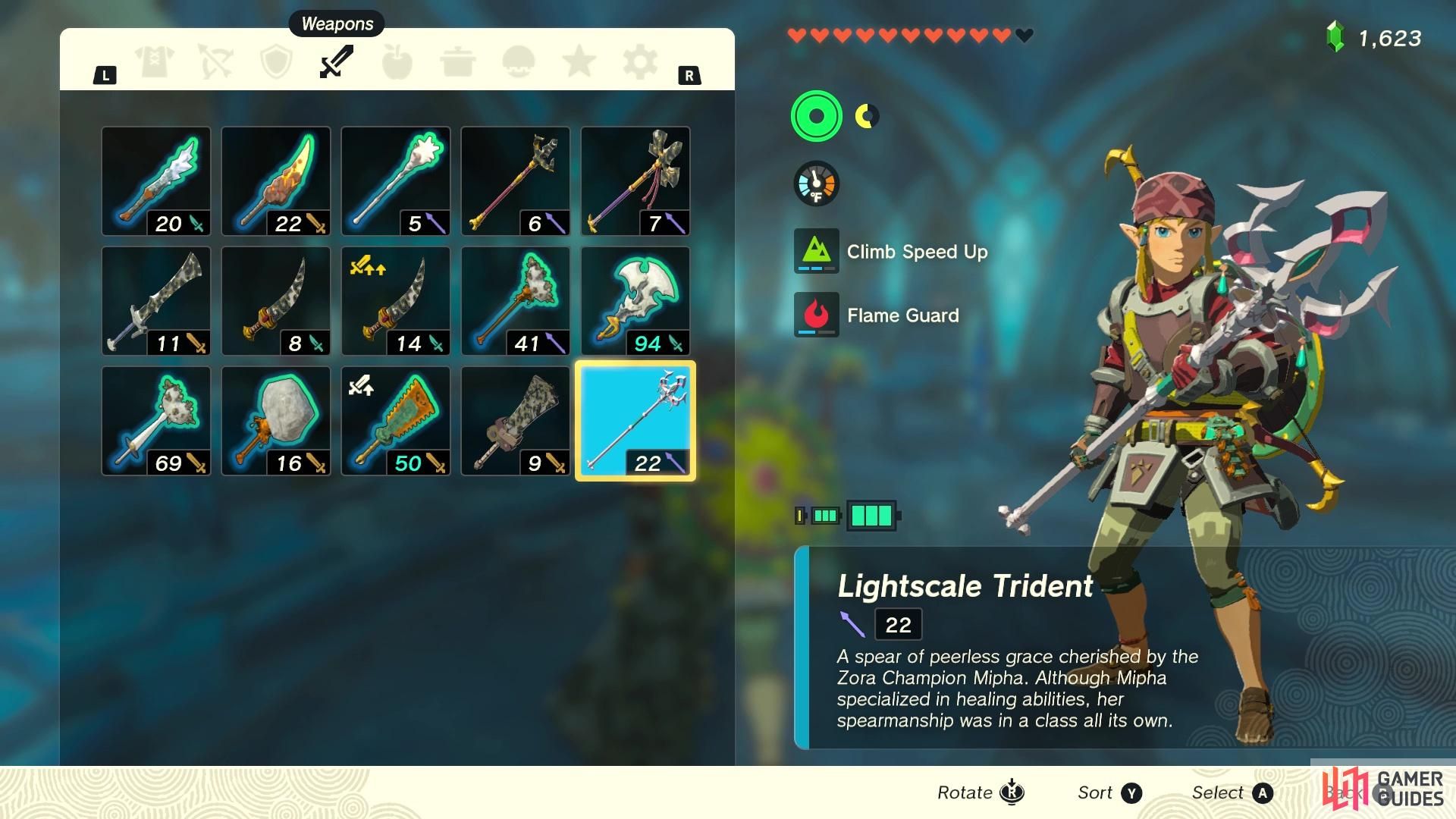 How To Get The Lightscale Trident In Tears Of The Kingdom Weapons