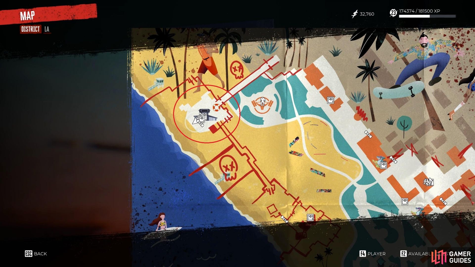 Cremains Of The Day Side Quest On Venice Beach - Dead Island 2 - Venice 