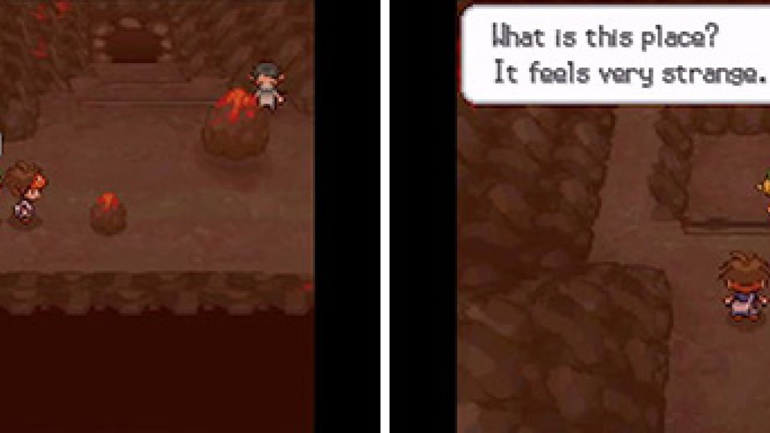 After you’ve thrashed the Elite Four and obtained the Magma Stone, you can return here to encounter Heatran.
