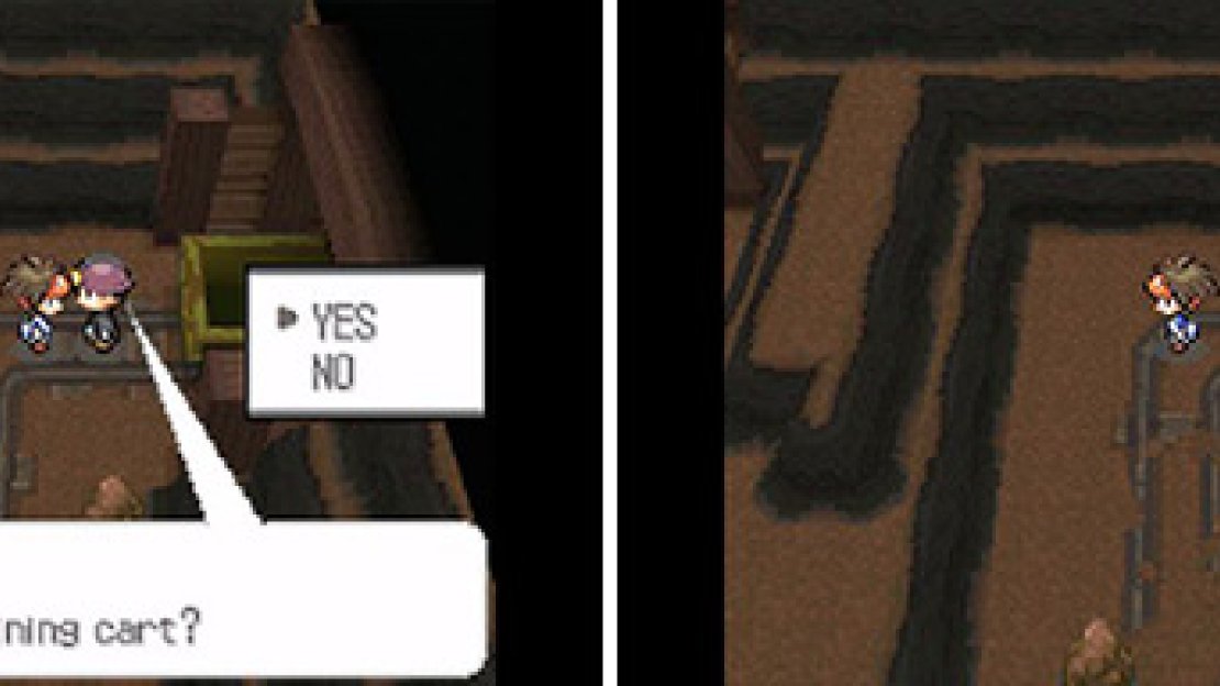 Talk to this guy to ride the minecart to the next area.