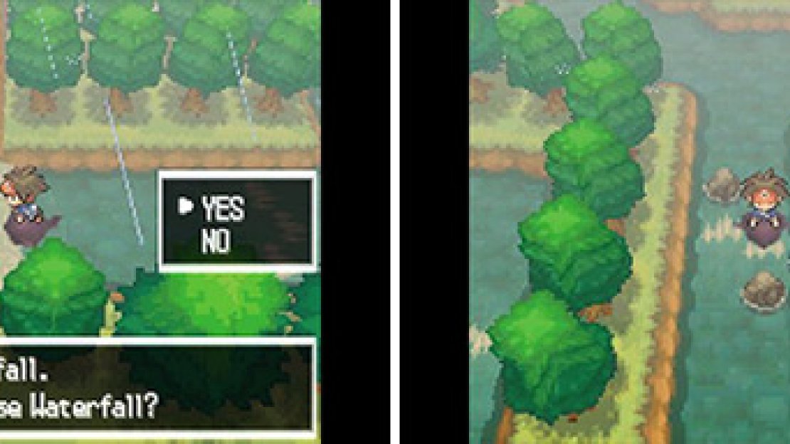 The waterfall on Route 20 can be accessed if you Surf south then west to the waterfall.