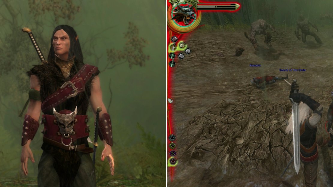 Yaevinn, the leader of the local Scoia’tael (left) seeks to ambush the Order. Either take command of the Order patrol for an injured Seigfried, or lead Yaevinn’s Scoia’tael (right)