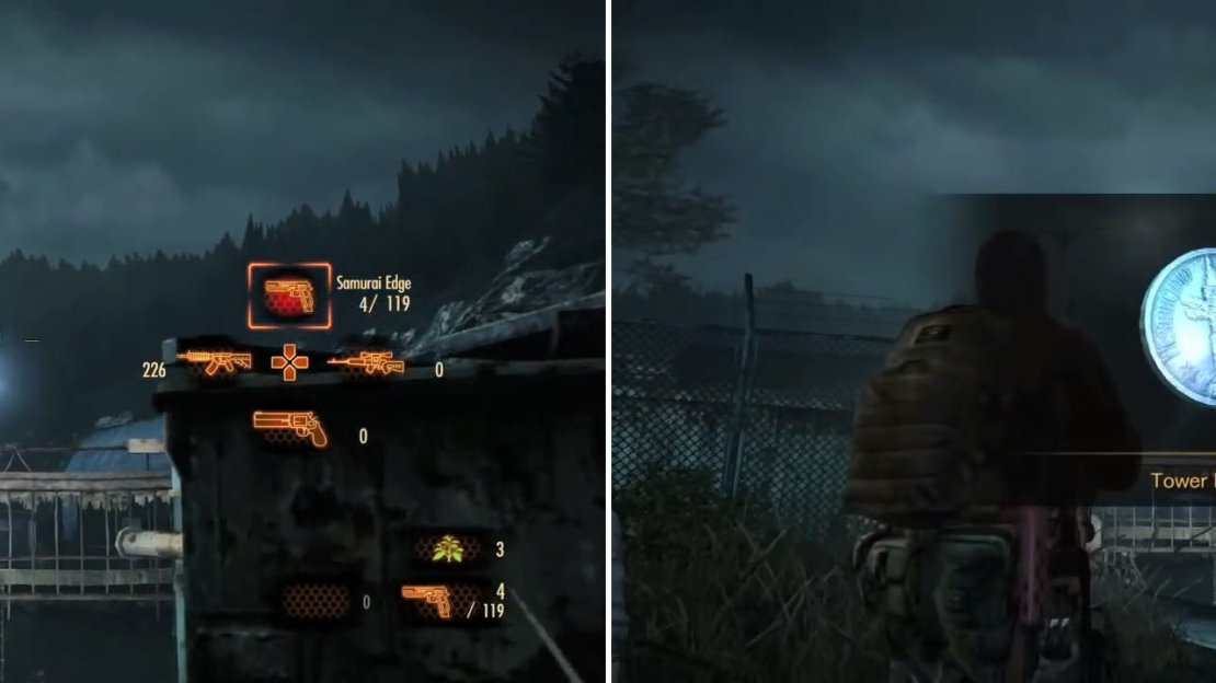 This one is a ways off. Use the Sniper Rifle to help you out.