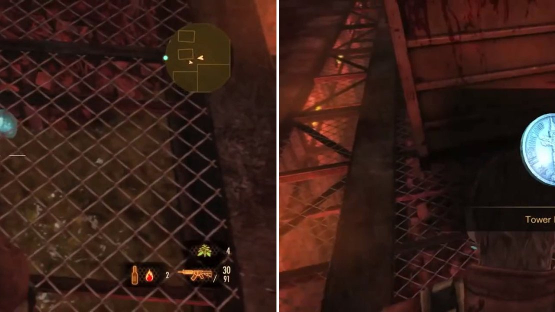 A hard Tower Emblem to spot. Destroy it before the hellish fight begins.