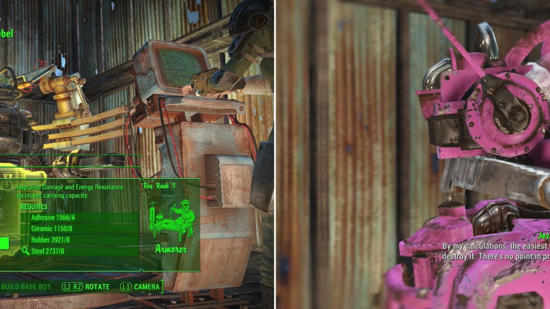 Build Jezebel a new body (left) and she’ll give unique insight into what went wrong with the Robobrain programming (right).