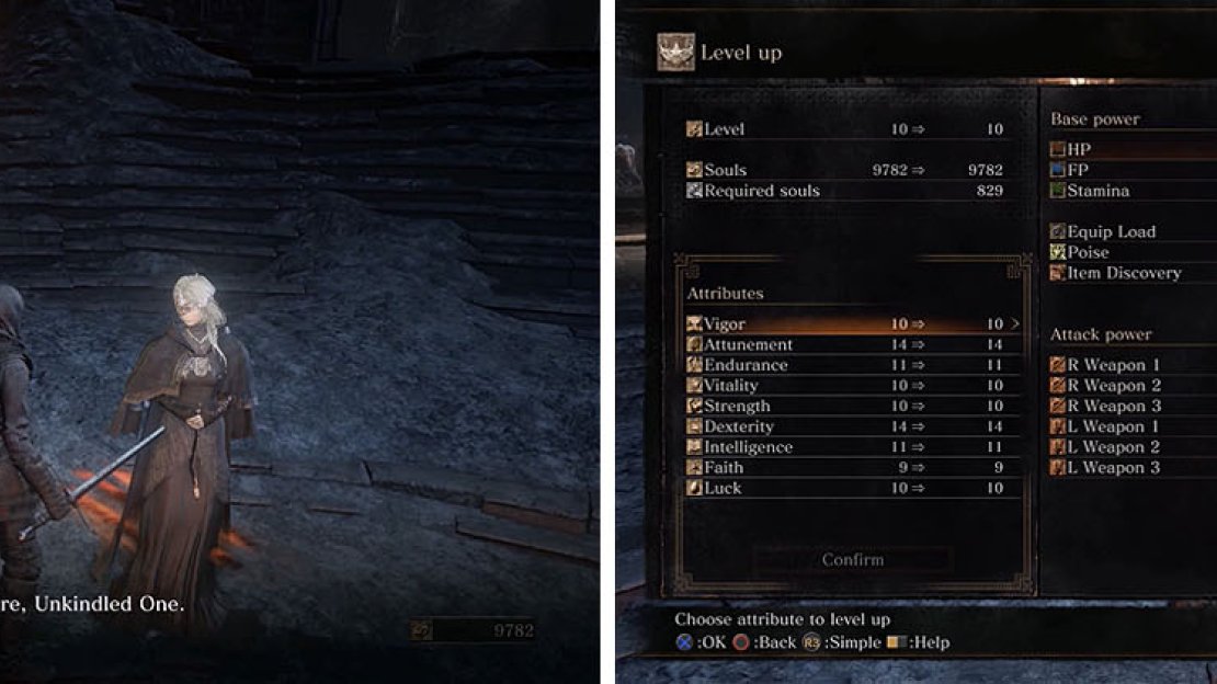 The Firekeeper will allow you to use your souls to increase your stats.