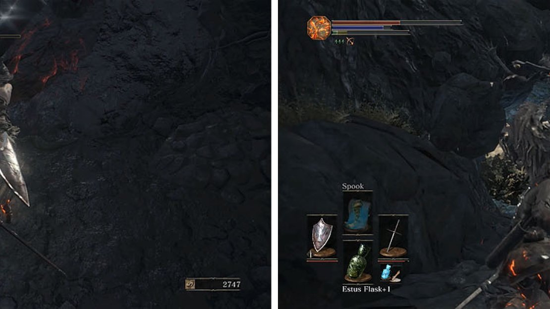 Defeat the unkindled and then head up to encounter some more Corvians.