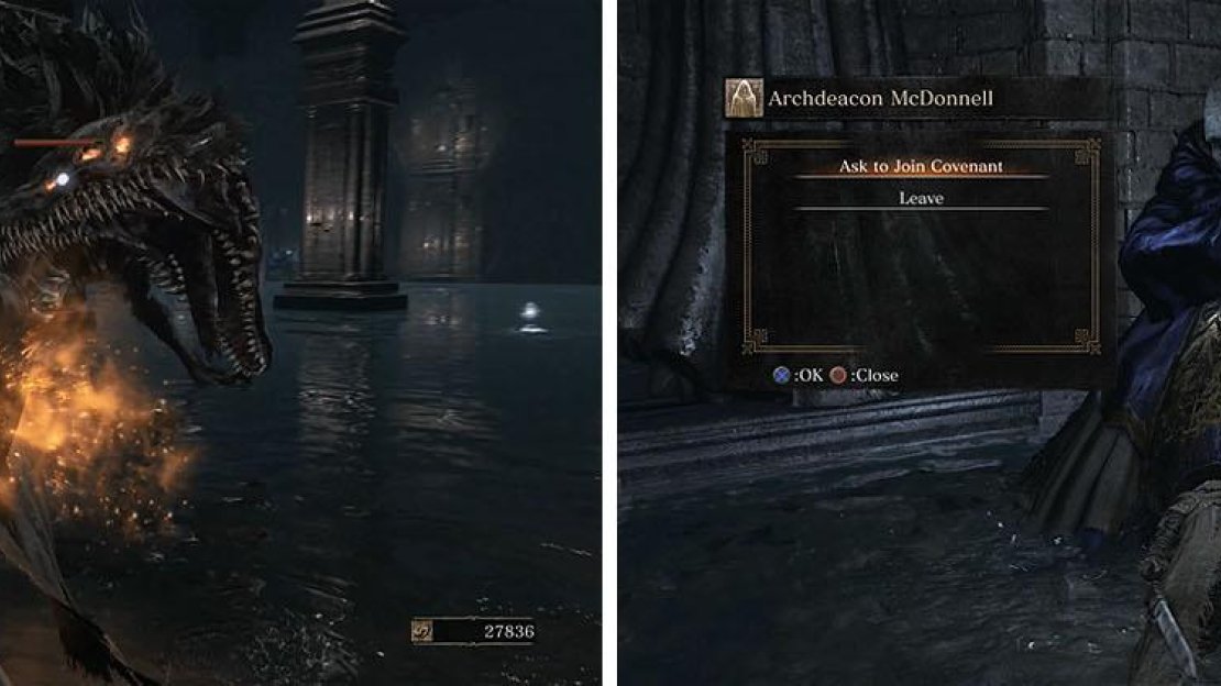 Defeat the Sulyvahn’s Beasts to gain access to the Aldrich Faithful covenant.