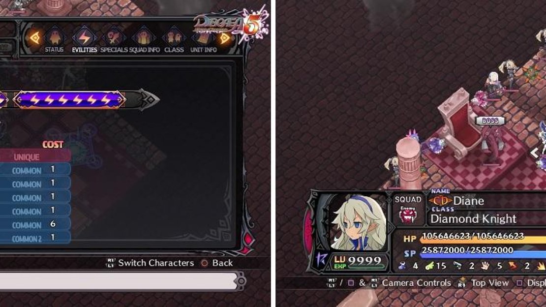 The one Behemoth has an Evility that lowers everyone’s wind resistance (left). Yep, there’s another annoying Diamond Knight on this map (right).