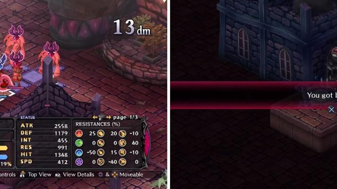 Use skills that hit more than one enemy to whittle down their HP (left). It might be a wise idea to summon your Netherworld to get rid of the effect here (right).