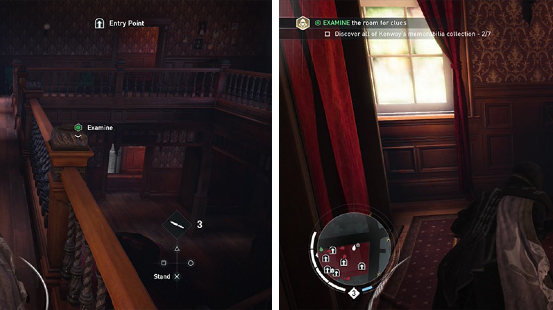 Keep an eye out for artefacts like the Pirate Hat (left) and the Map (right) as you move through the mansion.