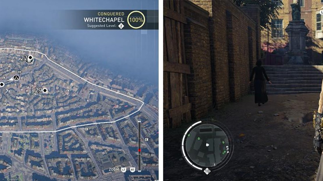 The Secrets of London can be found on the map (left). Location of Secret of London #29 pictured (right).