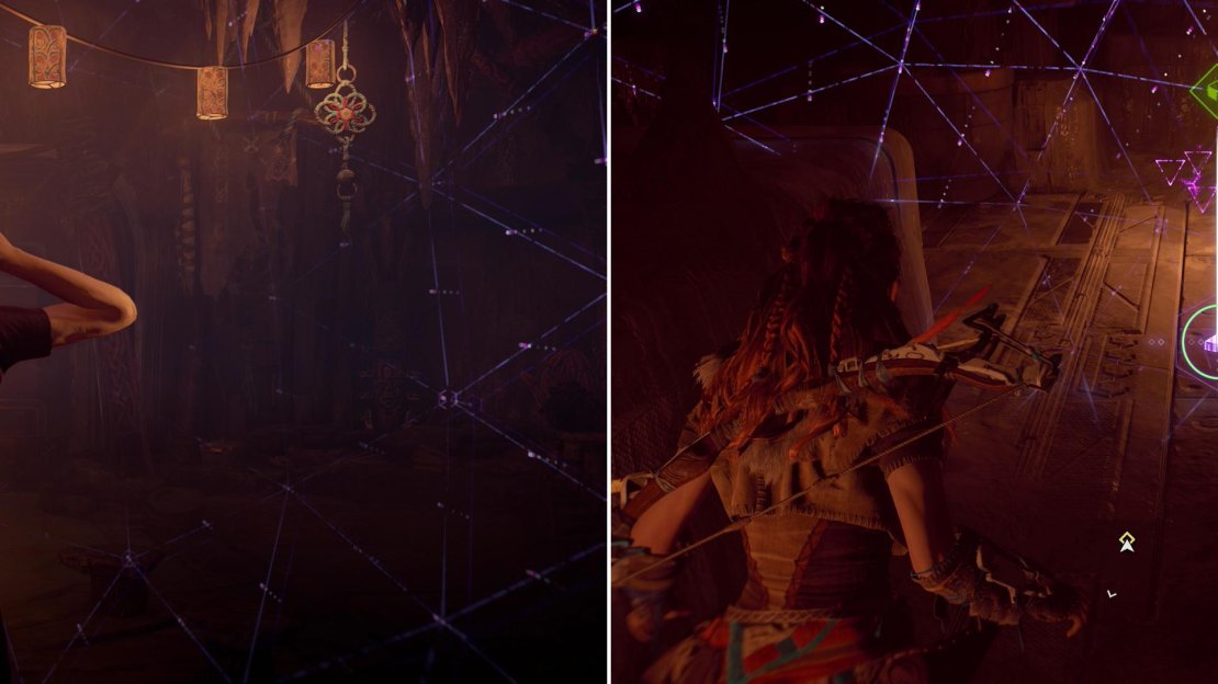 Reclaim your Focus (left) then search the interior of the mountain to find a Power Cell (right) - one of five units you’ll need to claim potent armor much later on.