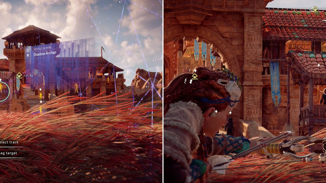 Scan and tag all the Shadow Carja (left) then pick off the outliers (right).