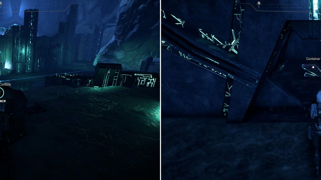 Activate another Remnant Console to provide you a way back across the ferrofluid moat (left) then loot the treasure chamber you opened earlier (right).