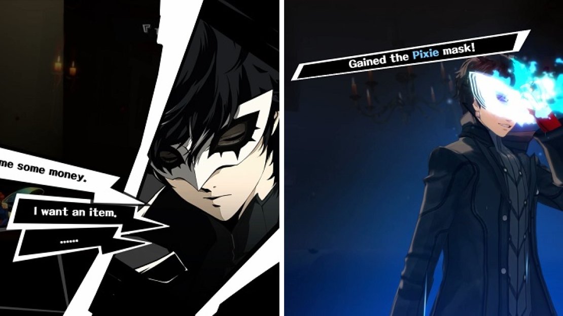 Shadow Negotiation can be used to get extra money and items from enemies (left), but its main purpose is to obtain new Personas (right).