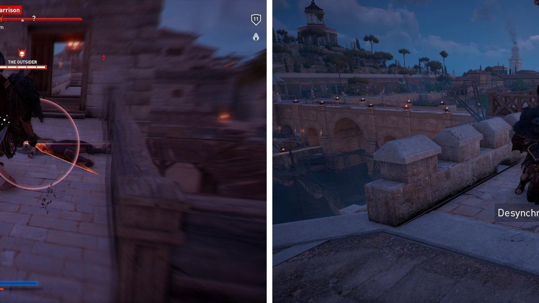At your current level, The Outsider can probably almost kill you with one swipe (left). Avoid!
