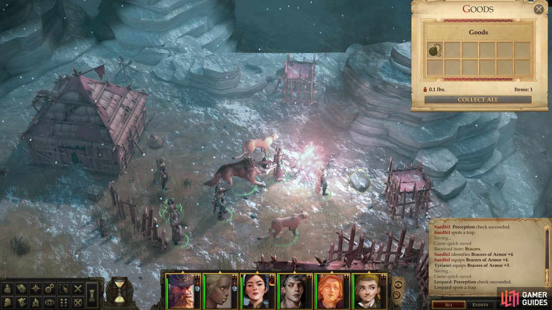Loot the huts near the drunken goblins to find another “Taldan Warrior’s Dog Tag”,