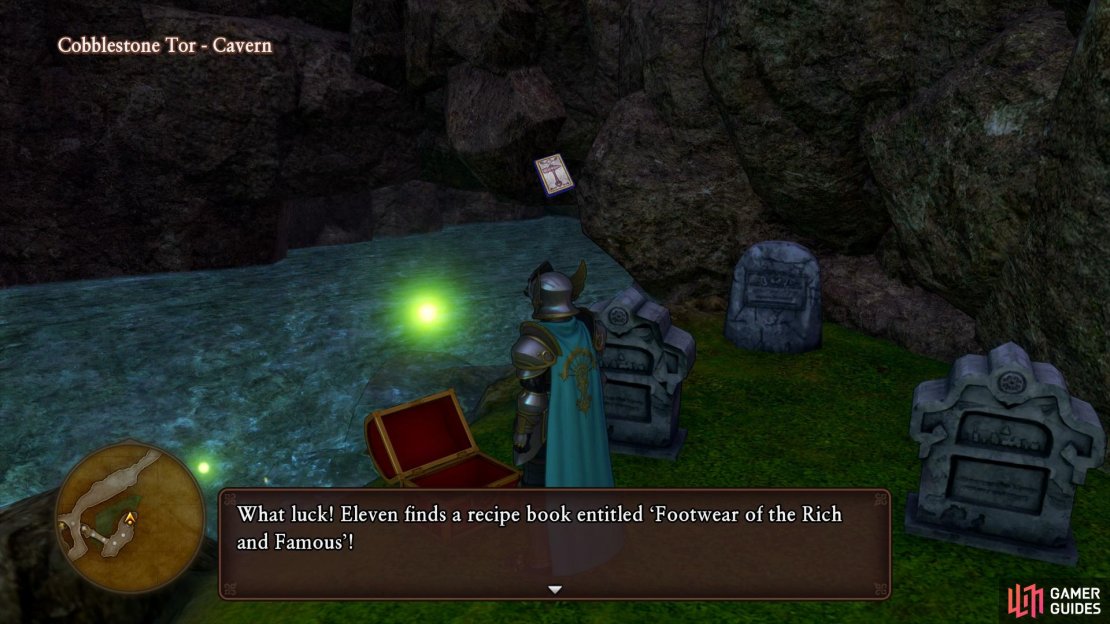 The water level dropping allows you reach this chest in Cobblestone Tor.