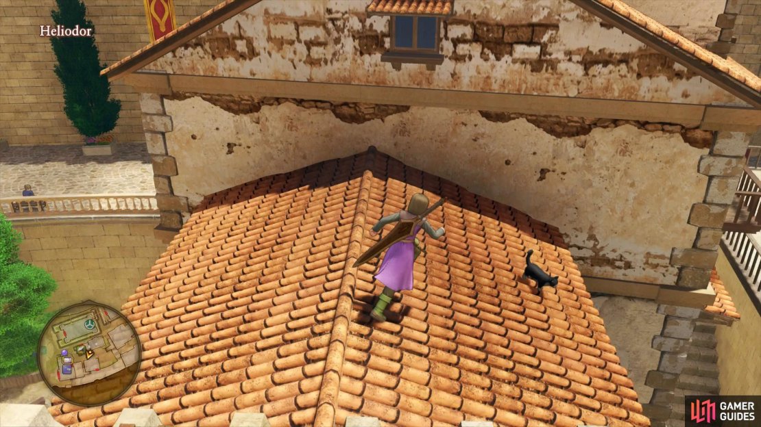 You can use the ladder in the Item shop to reach this rooftop.