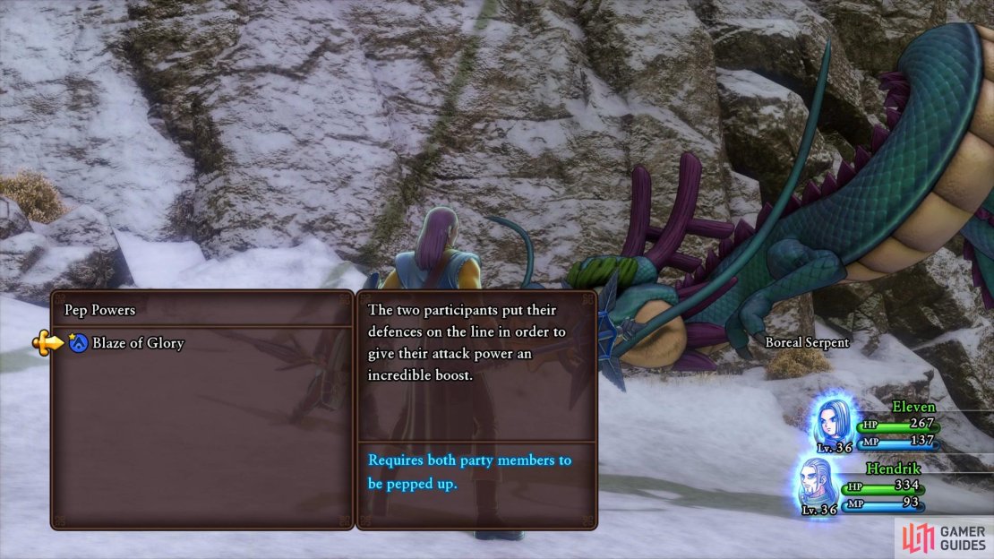 Make sure you use Blaze of Glory before defeating the Serpent.