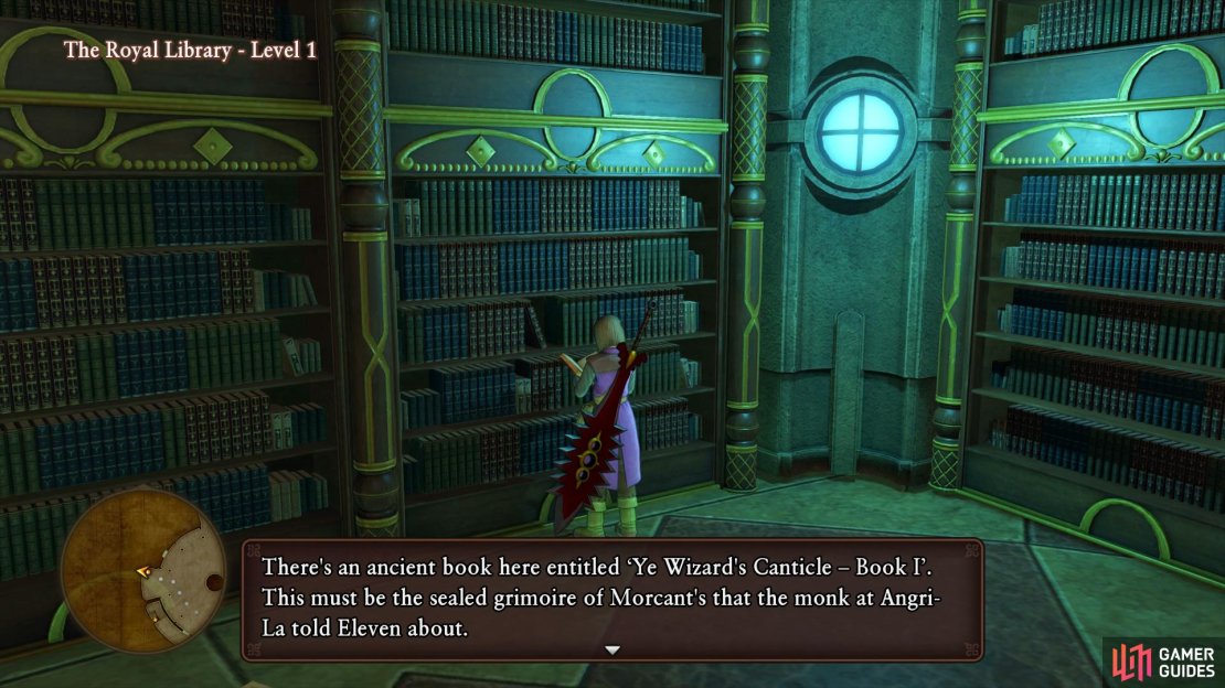 Book I can be found to the west of Level 1