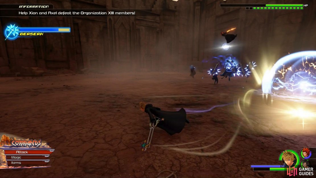 Roxas’ dodge is as good as Riku’s in terms of distance covered