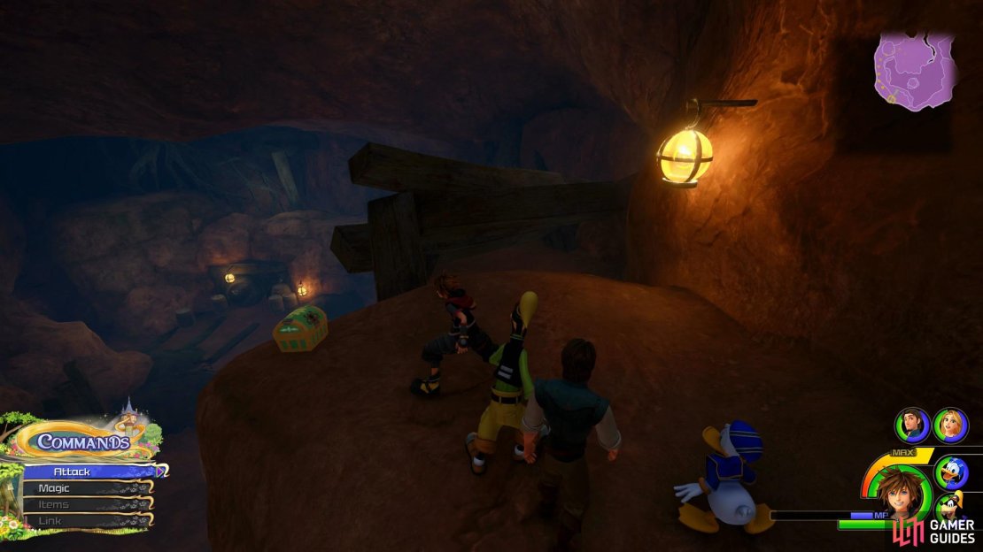 Head up the winding path to find this chest at the top.