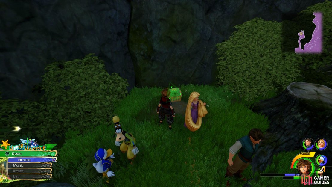 Assist the rabbits to discover this chest.