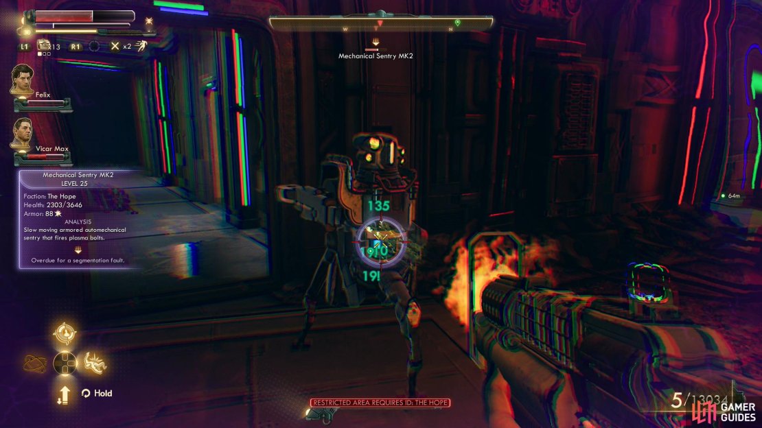 If you lack a UDL ID Cartridge and fail at sneaking, you may have to fight some potent automechanicals outside the bridge.
