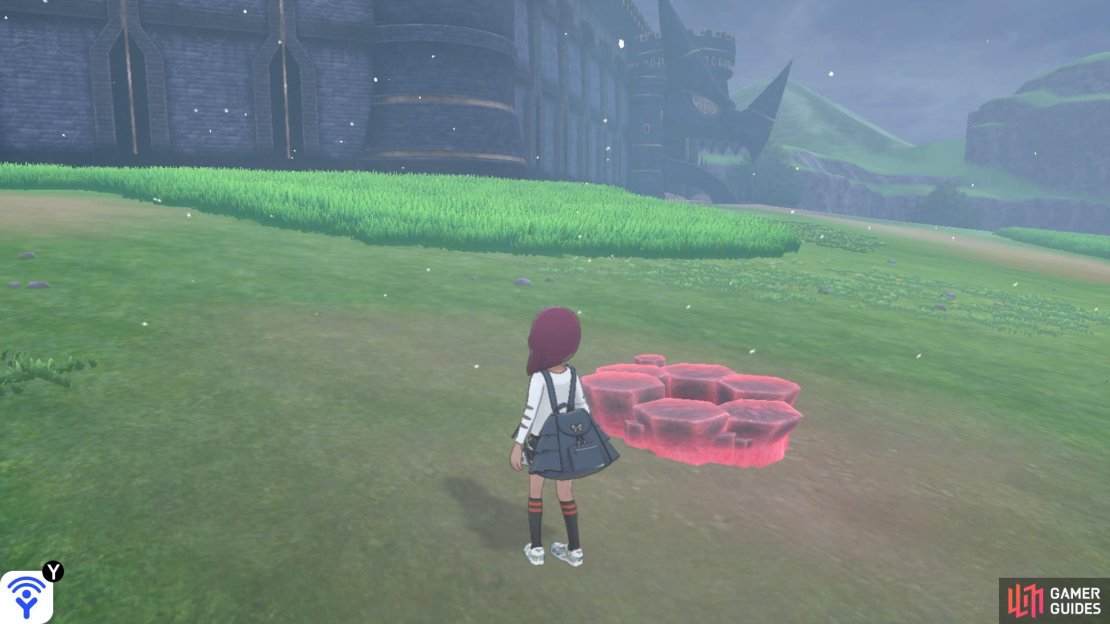 Den C can be found in the center of the Zone, west of the entrance to Hammerlocke.