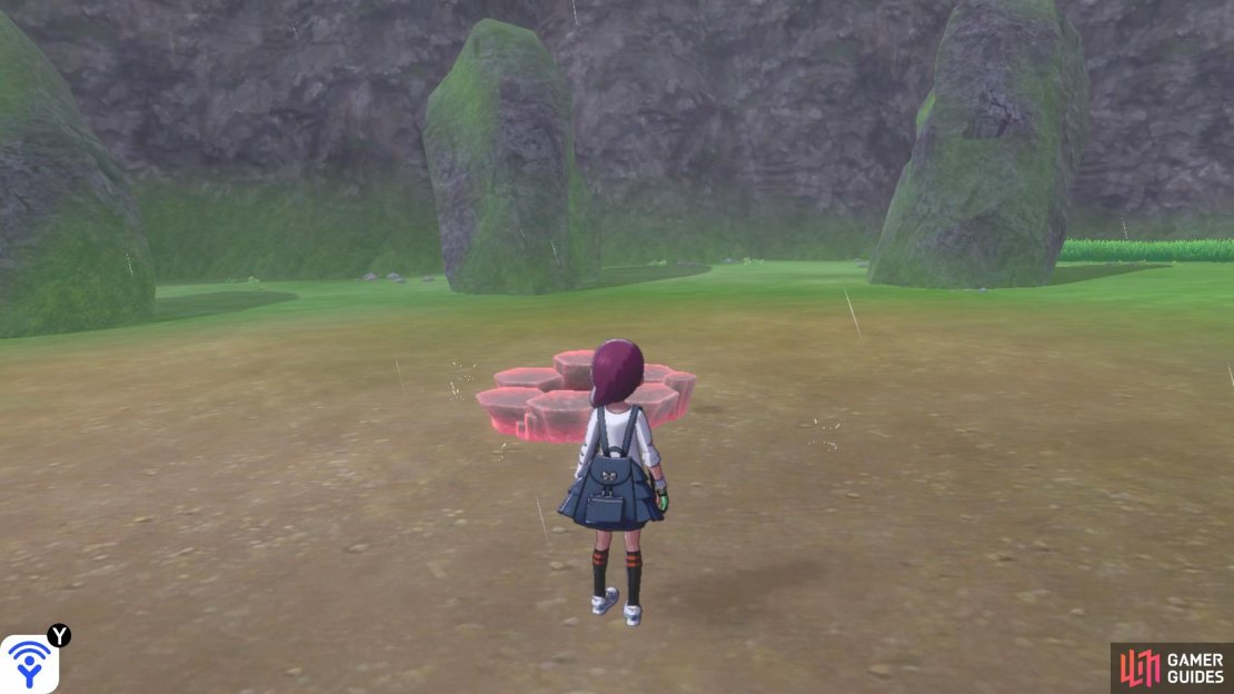 You’ll find Den B in the middle of the stone circle.