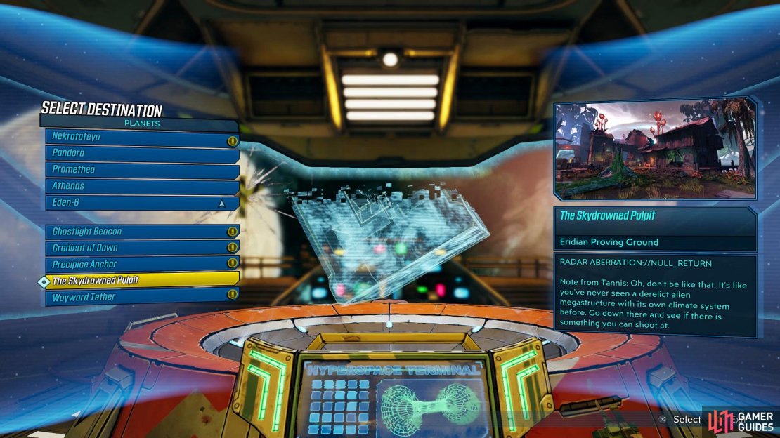 Use the Navigation Console to teleport to The Skydrowned Pulpit.