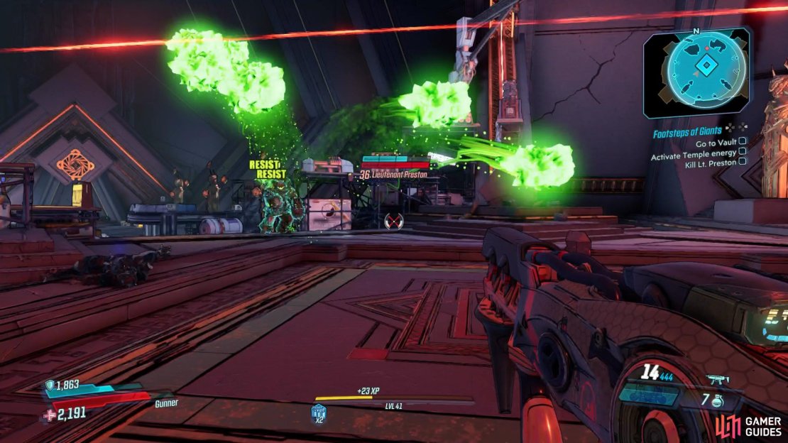 Beware of Preston’s Corrosive blast.