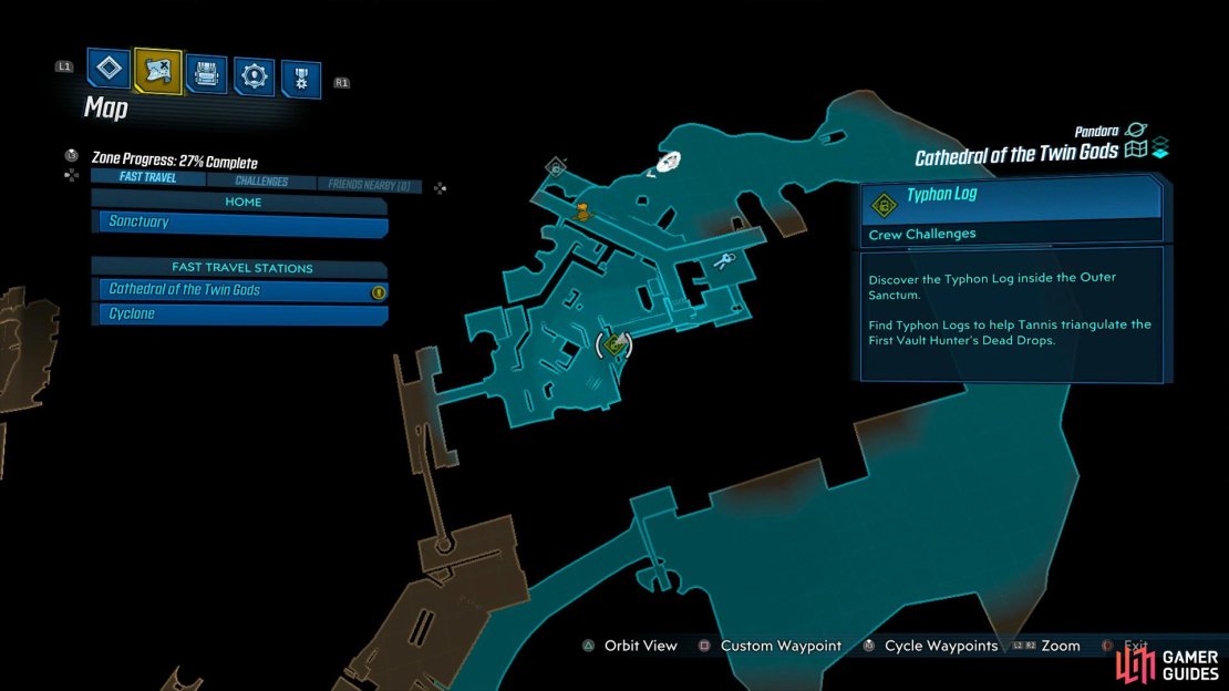 Clear out the first area in The Outer Sanctum