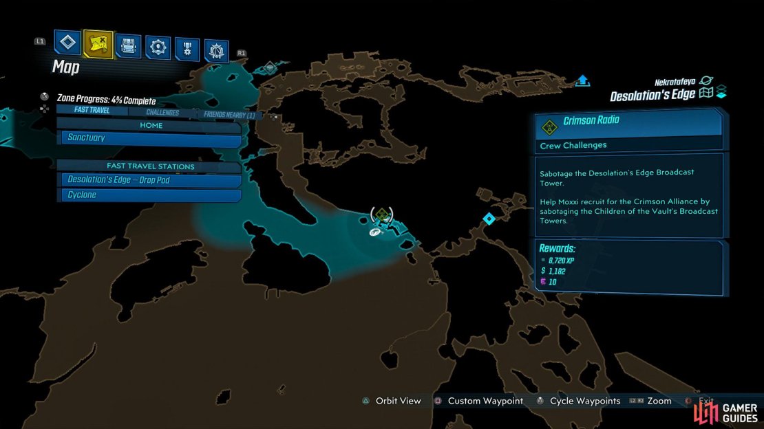 Make your way to the northeast part of The Conqueror